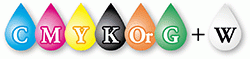 C M Y K Or G +W