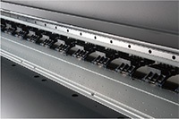 Vacuum media hold-down system beneath the platen