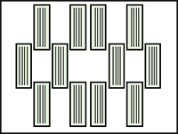 FIG.1: Staggered arrangement