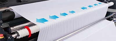 3. Crumple-free roller