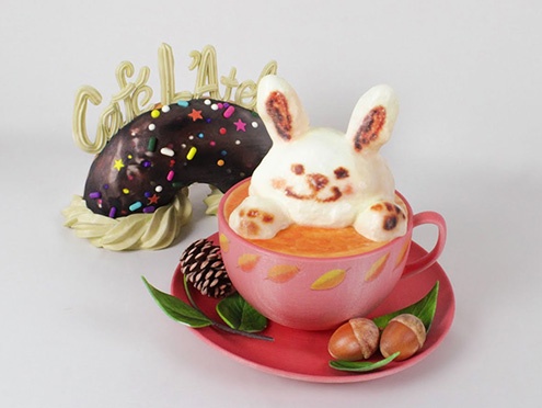 3DUJ-553: Mascot character sign (Cafe)