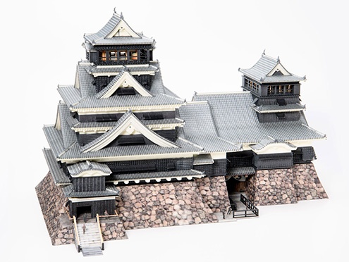 3DUJ-553: Building model (Kumamoto castle)