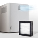 HEPA filter mounting