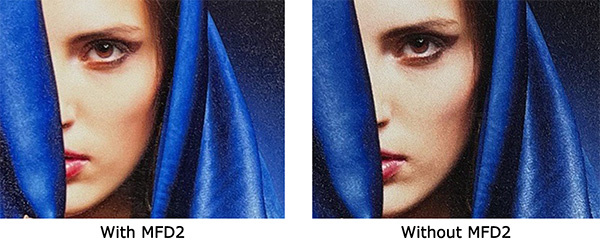UJF-7151 plusII: Improved image quality by supporting MFD2 (Mimaki Fine Diffusion 2)