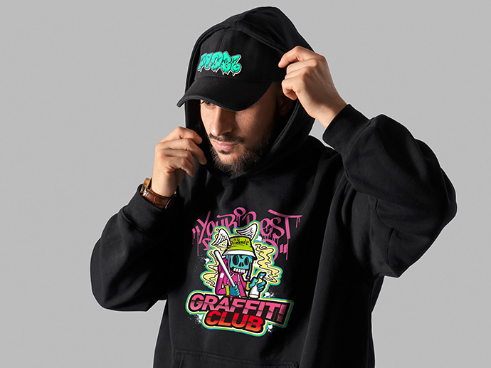 Cap, Hoodie