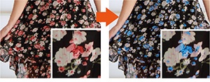 Color replacement on raster data broadens the range of colors