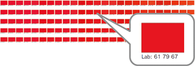 Similar color chart