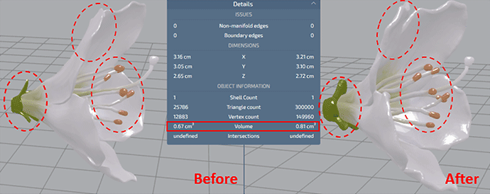 THICKNESS (thickness correction): Mimaki 3D Print prep Pro