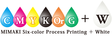 MIMAKI Six-color Process Printing + White