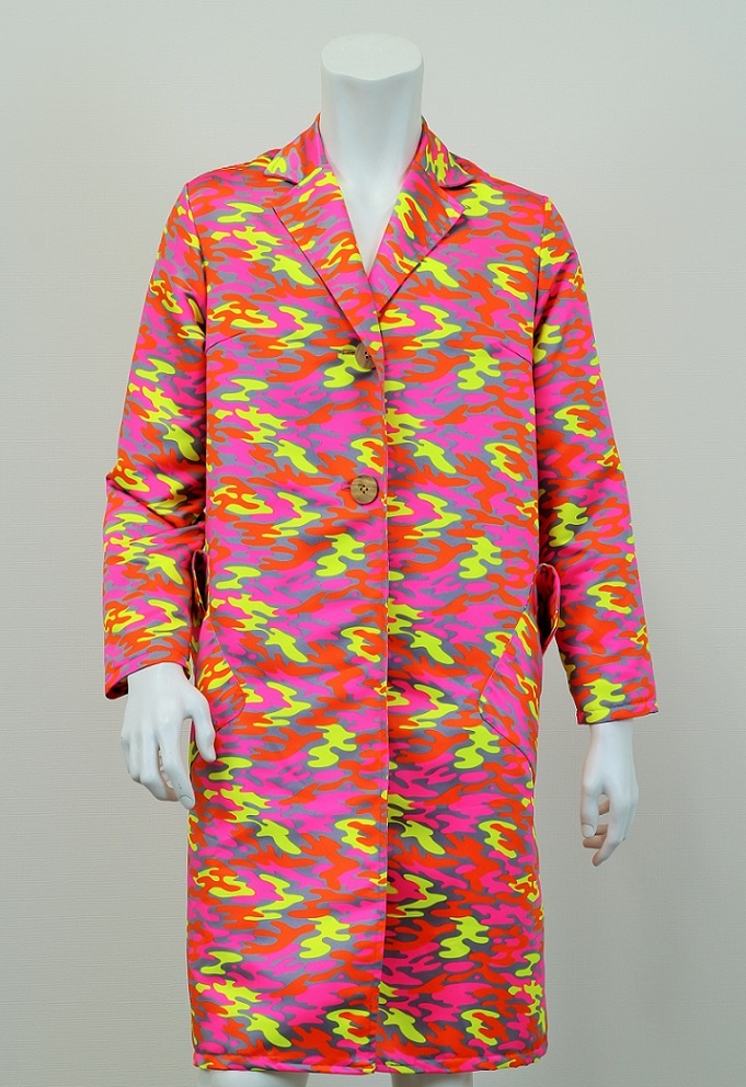 Camouflage pattern coat: Fluorescent color clothing (Sublimation transfer printing)