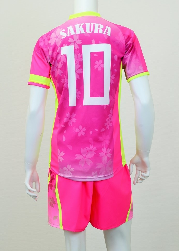 Football uniform: Fluorescent color clothing (Sublimation transfer printing)