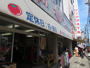 Main building (far) and arch building (near) of TOMATO in Nippori, Tokyo