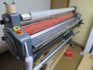Laminating is often performed by Mimaki LA-160W