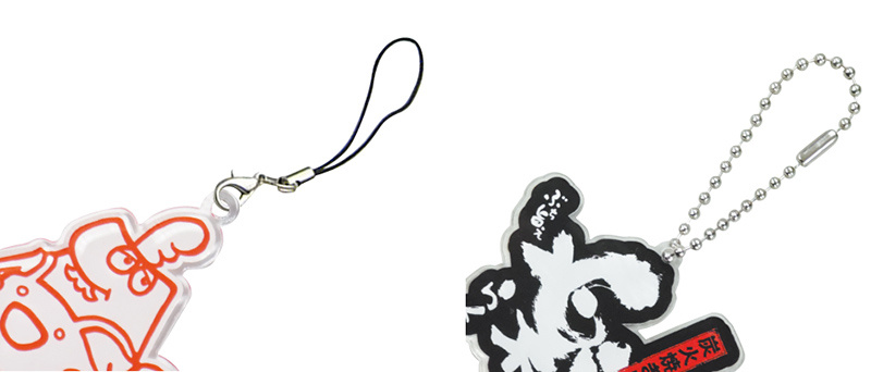 Acrylic key chain produced by UJF and laser cutting machine